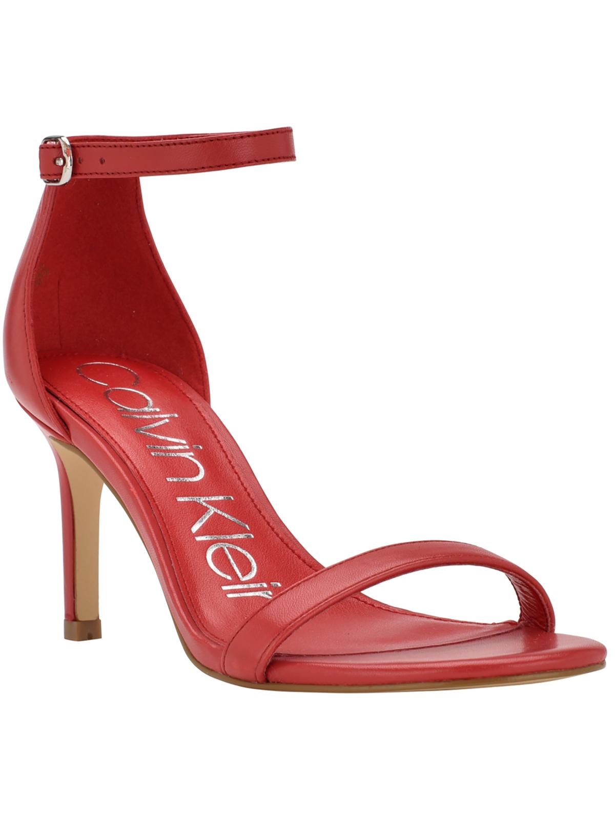 Womens Fairy Leather Ankle Strap Heels